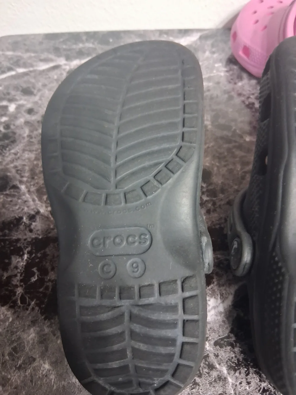 Lil Girls Bundle Set Of Crocs Size 8 & 9 Classic Clogs With 24 M Jacket